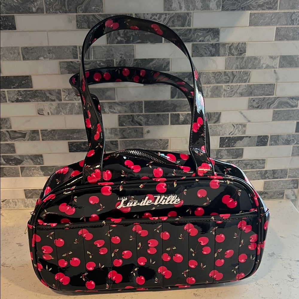 Lux de Ville Cherry Print Purse